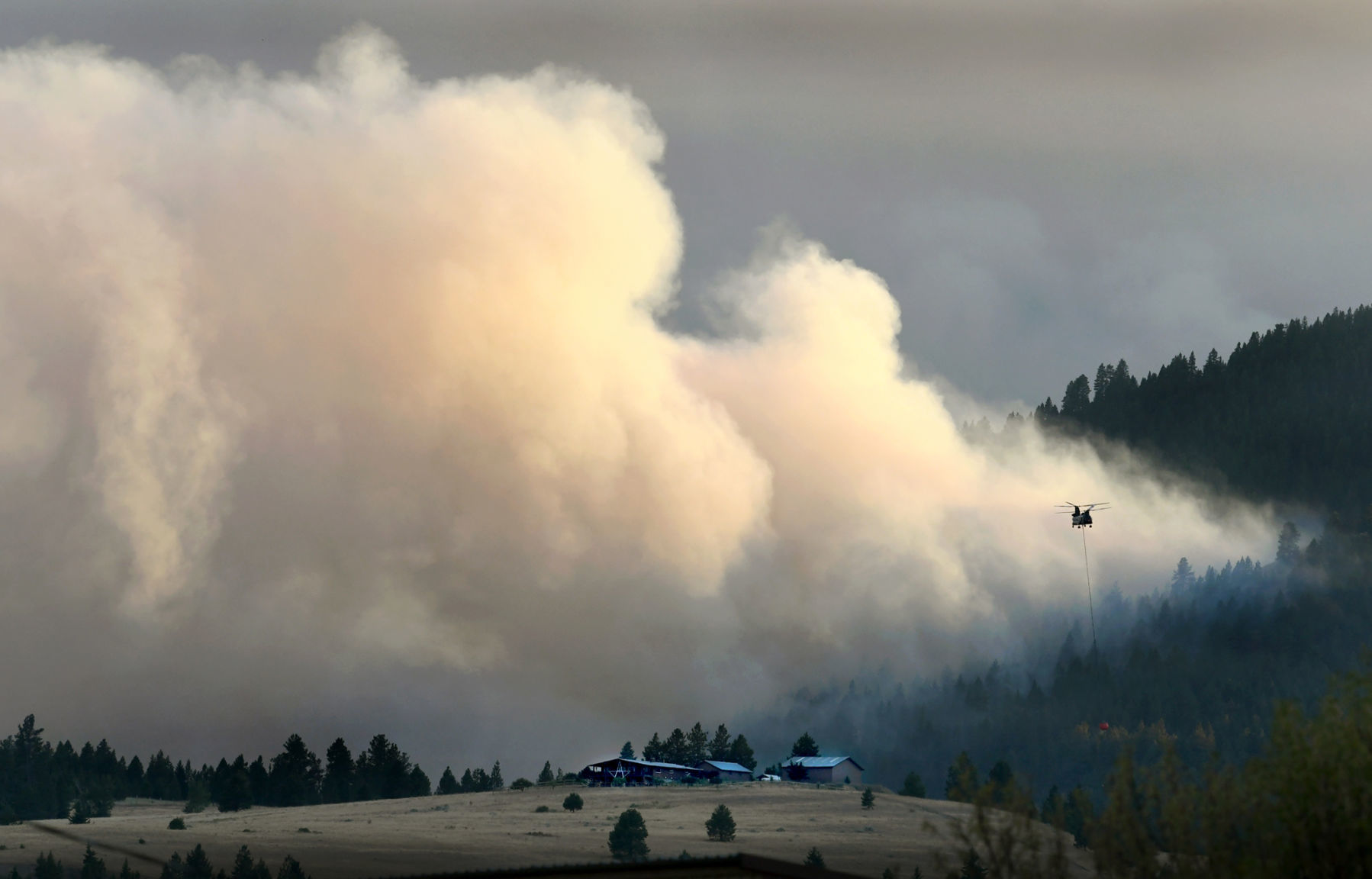 Lolo Peak fire, August 2017